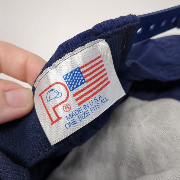 State Farm Snapback Hat Solid Blue One Size Adjustable Outdoor USA Vintage - Picture 9 of 9